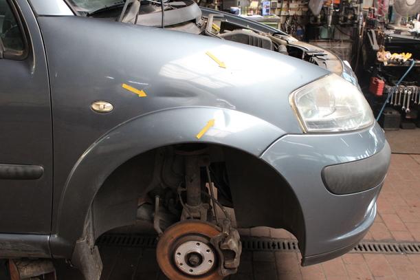 Foto: KOTFLÜGEL RECHTS eines Citroen C3 1.1