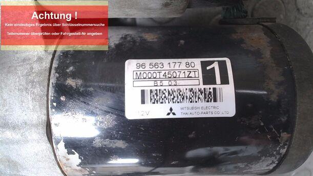 Foto: ANLASSER / STARTER eines Citroen C3 1.1