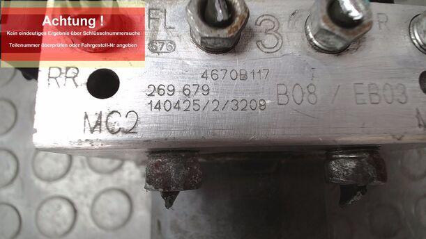 Foto: HAUPTBREMSAGGREGAT ABS eines Mitsubishi Space Star 1.0 XL