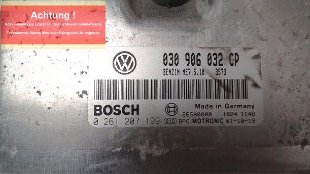 Foto: STEUERGERÄT EINSPRITZUNG/ MOTORSTEUERGERÄT eines VW Lupo 1.0 XL
