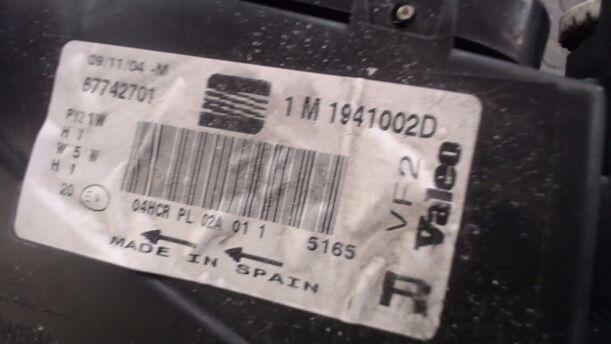 Foto: SCHEINWERFER RECHTS ( VALEO ) eines Seat Leon 1.8 20V Lounge