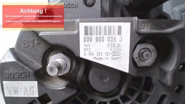 Foto: LICHTMASCHINE ( 110A ) eines VW Golf 1.4 Lounge