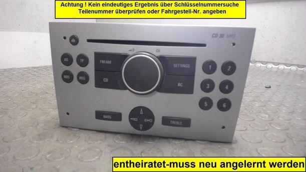 Foto: RADIO CD30 MP3 (ENTHEIRATET) eines Opel Tigra Twin Top 1.4 Style