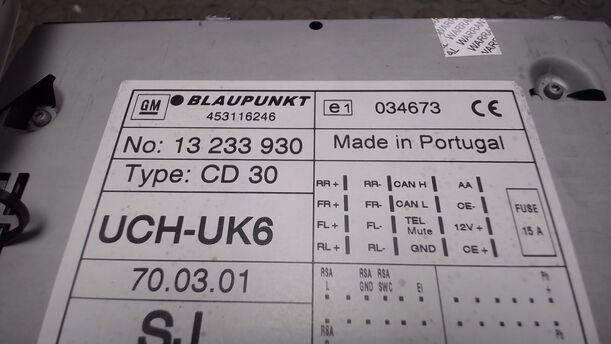 Foto: RADIO CD30 MP3 (ENTHEIRATET) eines Opel Tigra Twin Top 1.4 Style