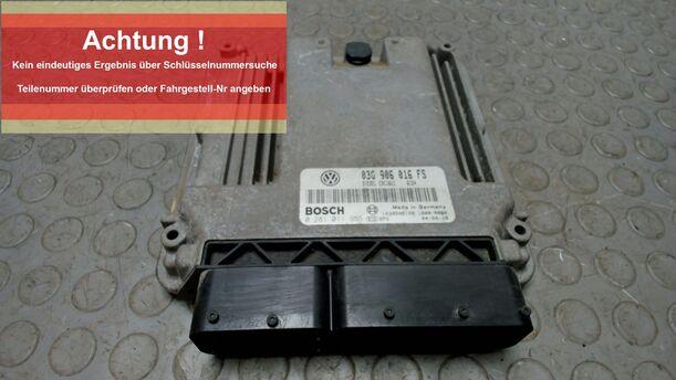 Foto: STEUERGERÄT EINSPRITZUNG / MOTORSTEUERGERÄT eines VW Golf 1.9 TDI Style