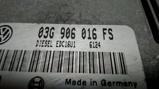 Foto: STEUERGERÄT EINSPRITZUNG / MOTORSTEUERGERÄT eines VW Golf 1.9 TDI Style