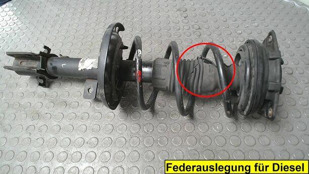 Foto: FEDERBEIN VORNE LINKS eines Nissan Micra 1.5 dCi Style