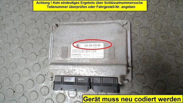Foto: STEUERGERÄT EINSPRITZUNG / MOTORSTEUERGERÄT eines Skoda Octavia 1.6 Combi Style