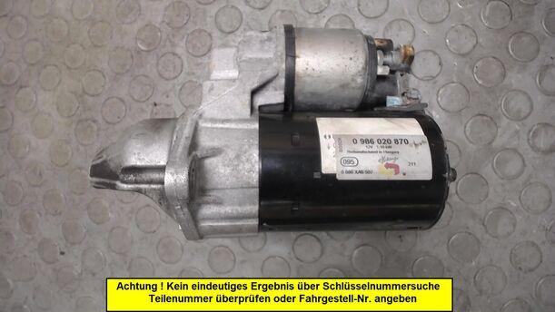 Foto: ANLASSER / STARTER BOSCH eines Opel Astra 1.6 Caravan Style