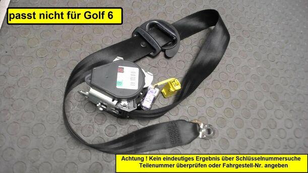 Foto: SICHERHEITSGURT VORNE RECHTS eines VW Golf 1.4 Style