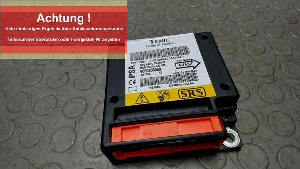 Foto: AIRBAGSTEUERGERÄT eines Citroen C3 Pluriel 1.4 L