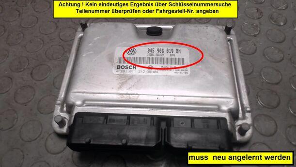 Foto: STEUERGERÄT DIESELEINSPRITZUNG eines VW Polo 1.4 TDI L