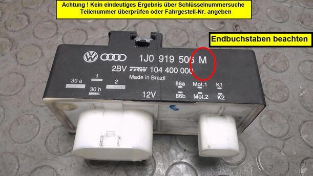 Foto: STEUERGERÄT LÜFTER / MOTORKÜHLUNG eines VW Polo 1.4 TDI L