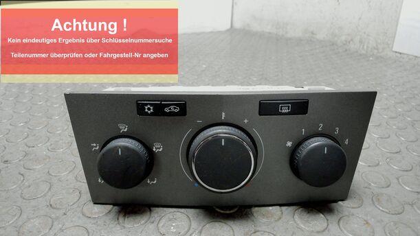 Foto: HEIZUNGSBETÄTIGUNG eines Opel Zafira 1.9 CDTI Style
