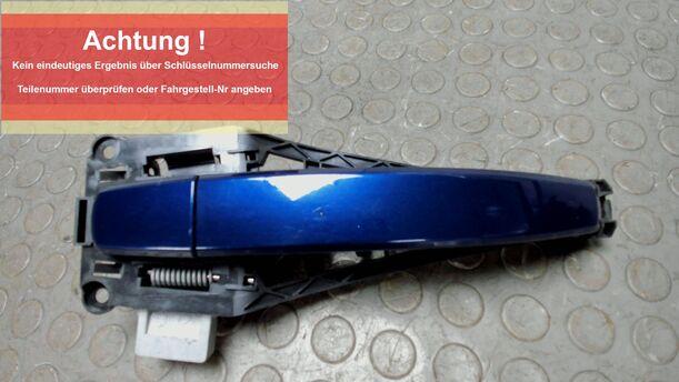 Foto: TÜRGRIFF AUSSEN HINTEN LINKS eines Opel Zafira 1.9 CDTI Style