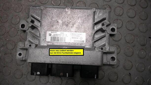 Foto: STEUERGERÄT EINSPRITZUNG / MOTORSTEUERGERÄT eines Renault Twingo 1.2 16V Aut. GL