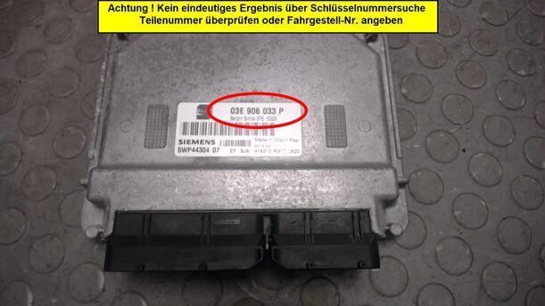 Foto: STEUERGERÄT EINSPRITZUNG eines Seat Ibiza 1.2 12V acenta