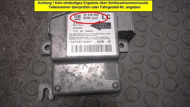 Foto: STEUERGERÄT AIRBAG / AIRBAGSTEUERGERÄT eines Opel Corsa 1.0 12V L