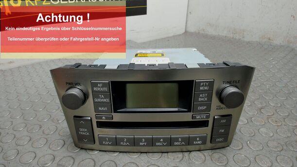 Foto: RADIO ( OHNE CODEKARTE ) eines Toyota Avensis 1.8 VVT-i Combi LX