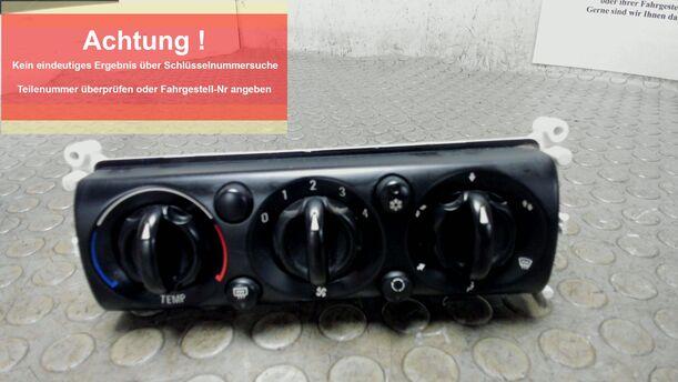 Foto: HEIZUNGSBETÄTIGUNG eines Mini (BMW) Mini One Sport