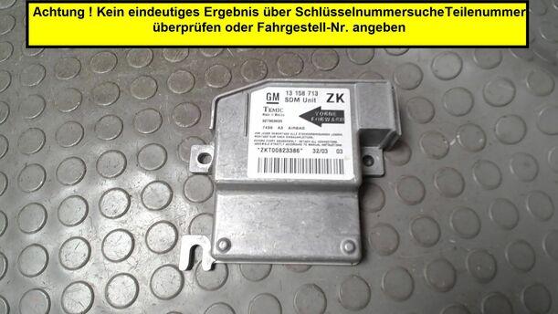 Foto: STEUERGERÄT AIRBAG/ AIRBAGSTEUERGERÄT eines Opel Meriva 1.6 16V Sport