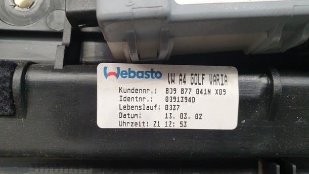 Foto: GLAS SCHIEBEDACH ELEKTRISCH eines VW Golf Variant 1.9 TDI Sport