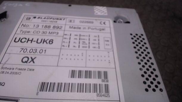 Foto: RADIO CD30MP3 (ENTHEIRATET) eines Opel Corsa 1.0 12V