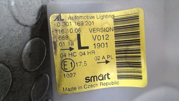Foto: SCHEINWERFER LINKS eines Smart smart cdi