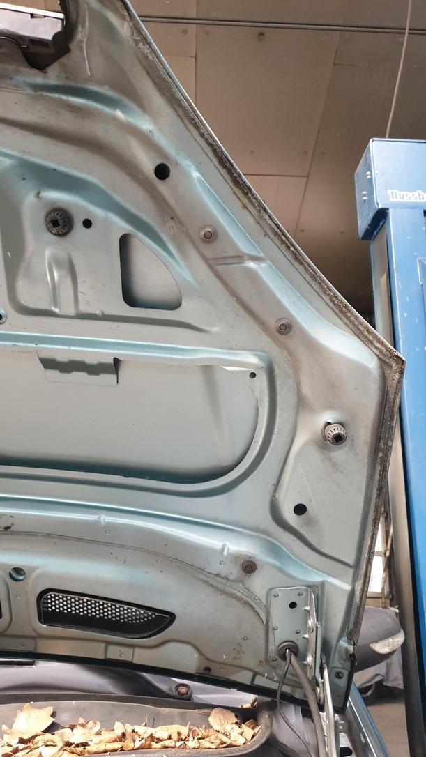 Foto: MOTORHAUBE eines Mercedes-Benz A 150 CL