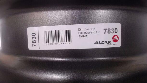 Foto: STAHLFELGE HINTEN 5,5X15 ET22 eines Smart smart cdi Si