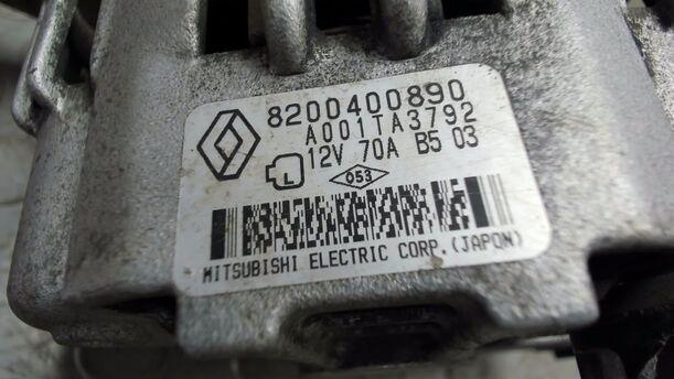 Foto: LICHTMASCHINE / GENERATOR ( 70A ) eines Dacia Logan 1.4 CD