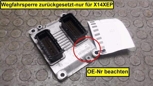 Foto: STEUERGERÄT EINSPRITZUNG eines Opel Corsa 1.4 16V