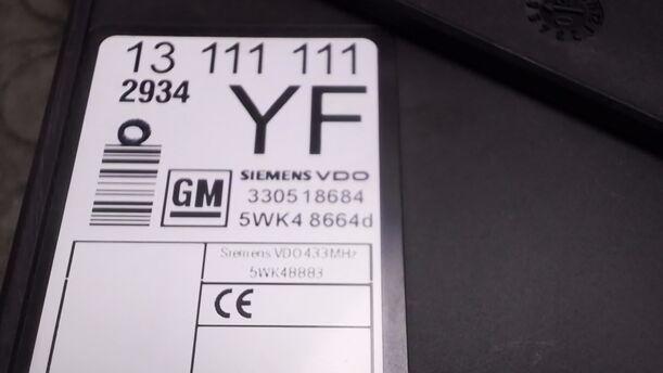 Foto: KOMFORTSTEUERGERÄT YF eines Opel Meriva 1.6 16V