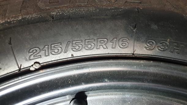 Foto: NOTRAD ( 16 ZOLL ) eines Opel Vectra 1.9 CDTI DX (DLX)