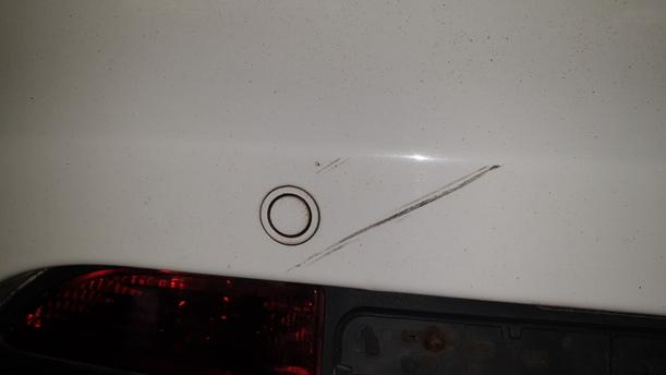 Foto: STOSSSTANGe / STOSSFÄNGER HINTEN eines Fiat Bravo 1.9 Multijet 8V DPF