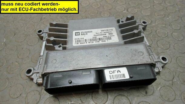 Foto: STEUERGERÄT EINSPRITZUNG / MOTORSTEUERGERÄT eines Chevrolet Spark 1.0 GT (Hotline)