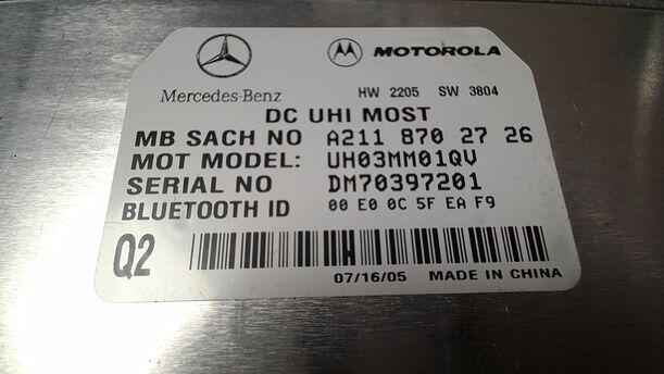 Foto: STEUERGERÄT TELEFON/ BLUETOOTH eines Mercedes-Benz E 320 T CDI GL