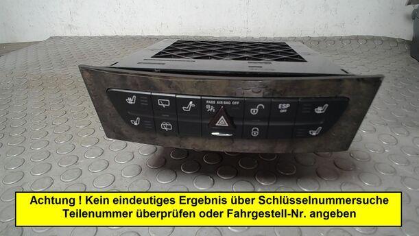 Foto: SCHALTEREINHEIT MITTELKONSOLE ( MIT ABLAGEFACH ) eines Mercedes-Benz E 320 T CDI GL
