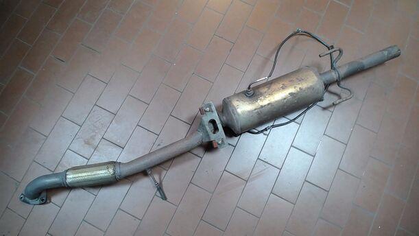 Foto: KATALYSATOR/ PARTIKELFILTER Z17DTJ eines Opel Astra 1.7 CDTI Caravan DPF