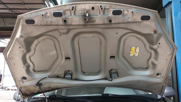 Foto: MOTORHAUBE eines Dacia Sandero 1.2 16V LPG