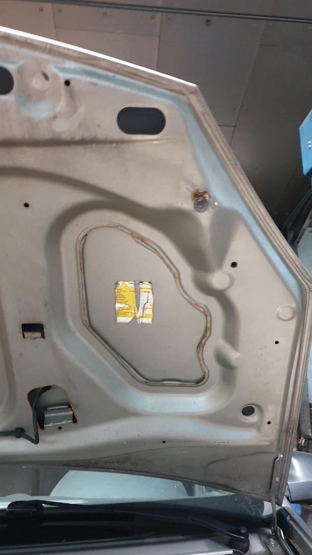 Foto: MOTORHAUBE eines Dacia Sandero 1.2 16V LPG