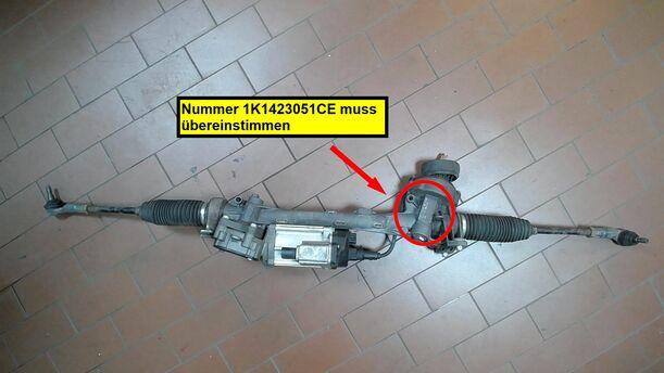 Foto: LENKGETRIEBE ELEKTRISCH eines VW Golf 1.6 FSI
