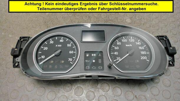 Foto: KOMBIINSTRUMENT / TACHOEINHEIT eines Dacia Sandero 1.2 16V LPG