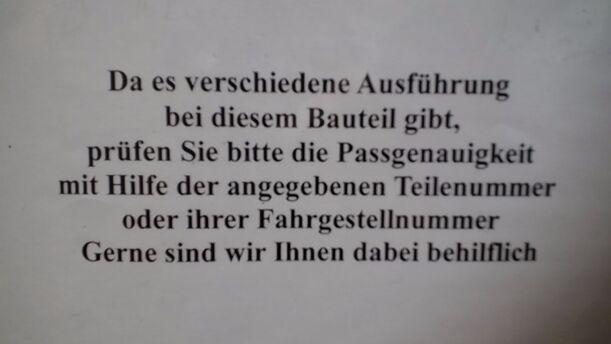 Foto: ANTRIEBSWELLE LINKS ( 5 GANG SCHALTGETRIEBE ) eines Seat Altea 1.6 GL
