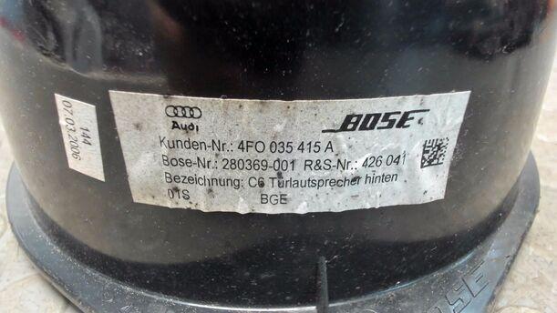 Foto: TIEFTONLAUTSPRECHER BOSE eines Audi A6 2.7 TDI tiptronic quattro GL