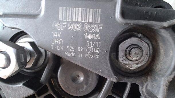 Foto: LICHTMASCHINE ( 140A ) eines VW Golf Variant 1.6 TDI DPF Ghia
