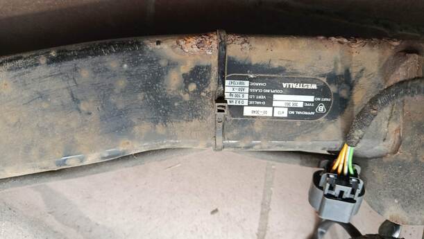 Foto: ANHÄNGERZUGVORRICHTUNG eines Fiat Doblo Cargo DPF GLS