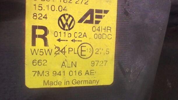 Foto: SCHEINWERFER RECHTS (XENON) eines VW Sharan 2.0 TDI Trendline