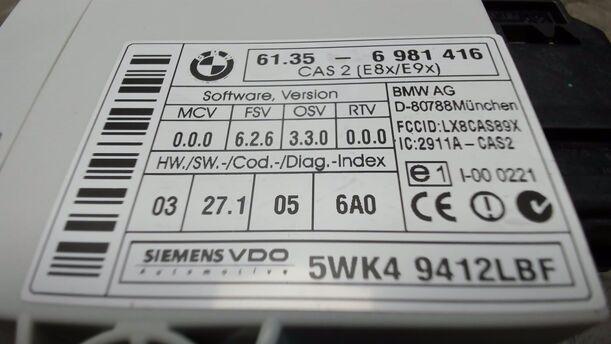 Foto: STEUERGERÄT CAS 2 eines BMW 116i