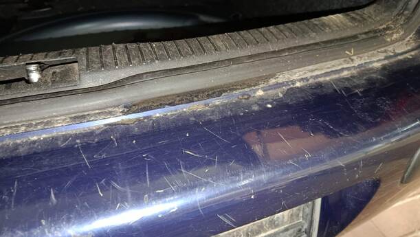 Foto: STOSSFÄNGER / STOßSTANGE HINTEN eines VW Golf 1.4 Cup